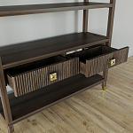 Стеллаж с двумя ящиками Elsa Dreams Walnut варинант исполнения - 3 | Loft Concept в Кирове