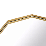 Зеркало золотистое восьмиугольной формы Octagon варинант исполнения - 2 | Loft Concept в Кирове