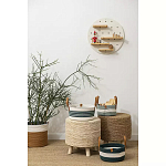 Корзина для хранения с ручками Interlacement Green варинант исполнения - 6 | Loft Concept в Кирове