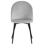 Мягкий стул в сером велюре Miruna Chair варинант исполнения - 2 | Loft Concept в Кирове