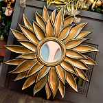 Зеркало-солнце с золотыми с лучами Rays of Peace варинант исполнения - 3 | Loft Concept в Кирове