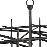 Люстра черная квадратной остроконечной формы Black Square варинант исполнения - 1 | Loft Concept в Кирове