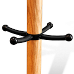 Вешалка с круглым основанием и черными металлическими крючками Industrial Metal Rust варинант исполнения - 2 | Loft Concept в Кирове