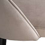 Стул велюровый серо-бежевый Schelde Gray Beige варинант исполнения - 4 | Loft Concept в Кирове