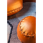 Дизайнерский кожаный пуф в виде бейсбольного мяча Poltronova Joe Ball Pouf варинант исполнения - 6 | Loft Concept в Кирове