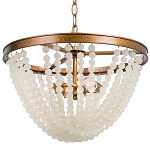 Круглая люстра с подвесками в виде круглых прозрачных бусин Transparent Beads Chandelier варинант исполнения - 1 | Loft Concept в Кирове