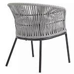 Кресло с декоративным плетением на спинке и подлокотниках Armchair Weaving варинант исполнения - 3 | Loft Concept в Кирове