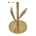 Столик с золотистым основанием в виде цветка и круглой мраморной столешницей Golden Snowdrop варинант исполнения - 4 | Loft Concept в Кирове