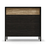 Комод 4 ящика с подсветкой на рельефном фасаде Warm Industrial варинант исполнения - 1 | Loft Concept в Кирове