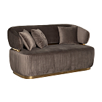 Диван двухместный коричневый Clarisse варинант исполнения - 1 | Loft Concept в Кирове