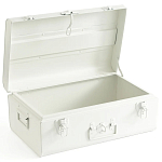 Металлический сундук Metal Chest White варинант исполнения - 2 | Loft Concept в Кирове