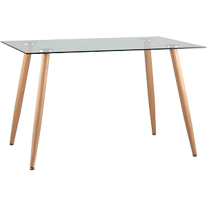 Стол обеденный Wood and Glass Стеклянная столешница