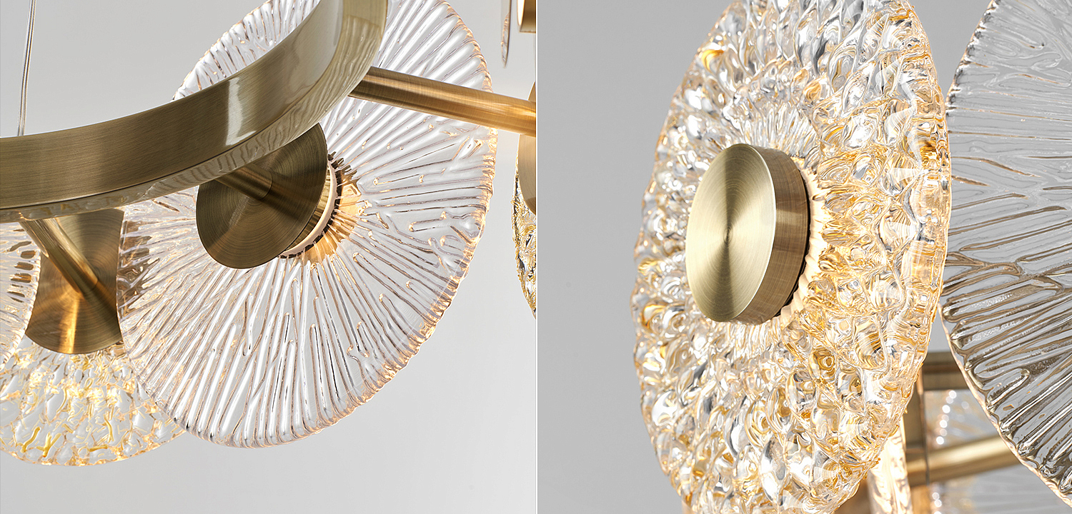 Люстра Clear and Amber Discs Chandelier Люстра Clear and Amber Discs Chandelier - Loft-Concept в Кирове