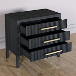 Тумба Primo  с тремя ящиками шпон Черный дуб варинант исполнения - 4 | Loft Concept в Кирове