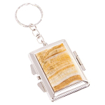 Зеркало брелок складное двухстороннее из натурального камня Оникс Silver Stone Mirrors варинант исполнения - 1 | Loft Concept в Кирове