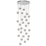 Люстра каскадня с 27-ю прозрачными шарообразными подвесами Bubbles Bocci варинант исполнения - 4 | Loft Concept в Кирове