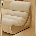 Кресло мягкое без подлкотников White Sheepskin Armchair варинант исполнения - 1 | Loft Concept в Кирове