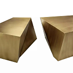 Комплект из 2-х дизайнерский журнальных столов геометрической формы Ribefyk варинант исполнения - 1 | Loft Concept в Кирове