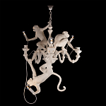 Люстра с тремя фигурами обезьян с лампочками в руках белого цвета Hanging Monkey варинант исполнения - 2 | Loft Concept в Кирове