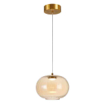 Подвесной светильник с янтарным рифленым стеклянным плафоном Ferm Living варинант исполнения - 1 | Loft Concept в Кирове