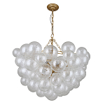 Люстра подвесная с рифлёными стеклянными шарами в форме воздушного облака Berries Chandelier варинант исполнения - 1 | Loft Concept в Кирове