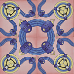 Плитка дизайнерская с узором Дива варинант исполнения - 1 | Loft Concept в Кирове