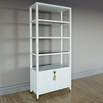 Стеллаж со стеклянными полками Elsa Dreams White варинант исполнения - 1 | Loft Concept в Кирове