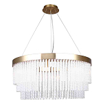 Люстра подвесная со стеклянными подвесками в виде перекрученных трубочек Nembus варинант исполнения - 1 | Loft Concept в Кирове