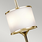 Бра вертикальное с белым полукруглым плафоном и длинным стержнем L Kichler варинант исполнения - 8 | Loft Concept в Кирове