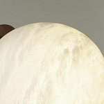 Настенно-потолочный светильник с плафоном в форме шара из алебастра Cryptocrystalline Stone варинант исполнения - 6 | Loft Concept в Кирове