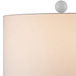 Настольная лампа белая с тканевым абажуром в форме цилиндра Morphing варинант исполнения - 2 | Loft Concept в Кирове