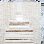 Большое Панно Абстракция белые нити Huipil Wall Hanging варинант исполнения - 3 | Loft Concept в Кирове