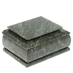 Шкатулка с зеркалом из натурального камня змеевик Stone Casket варинант исполнения - 1 | Loft Concept в Кирове