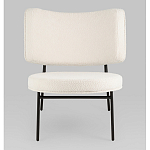 Мини-кресло District Lounge букле белый варинант исполнения - 4 | Loft Concept в Кирове