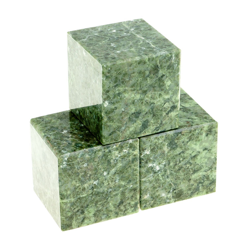 Камни для охлаждения виски из натурального камня жадеит Natural Stone Cube Зеленый Камни для охлаждения виски из натурального камня жадеит Natural Stone Cube Зеленый в Кирове | Loft Concept
