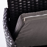 Обеденный комплект из искуственного ротанга Vintara черный варинант исполнения - 4 | Loft Concept в Кирове