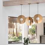 Подвесной светильник в форме золотых дисков Minimalist Lighting Fixture варинант исполнения - 4 | Loft Concept в Кирове