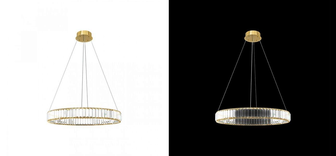 Люстра Crystal Ring Gold диаметр 60 Люстра Crystal Ring Gold диаметр 60 - Loft-Concept в Кирове