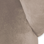 Барный стул со спинкой и металлической подставкой на 4-х деревянных ножках Бежевый Велюр Vendramin Chair варинант исполнения - 4 | Loft Concept в Кирове