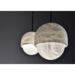 Подвесной светильник светодиодный с плафоном сферической формы Stone Helios варинант исполнения - 3 | Loft Concept в Кирове