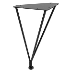 Стол журнальный c коричневой круглой столешницей на четырех металлических ножках Charm Coffee Table варинант исполнения - 3 | Loft Concept в Кирове