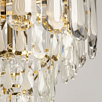 Люстра многоярусная с овальными прозрачными подвесками 36 см Harmonica варинант исполнения - 4 | Loft Concept в Кирове