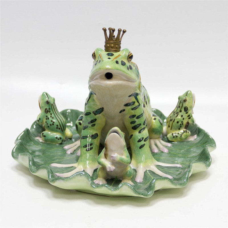 Статуэтка Princess Frog Зеленый Бронза Статуэтка Princess Frog Зеленый Бронза в Кирове | Loft Concept
