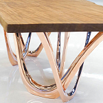 Обеденный стол прямоугольный с фигурными ножками G-table варинант исполнения - 3 | Loft Concept в Кирове