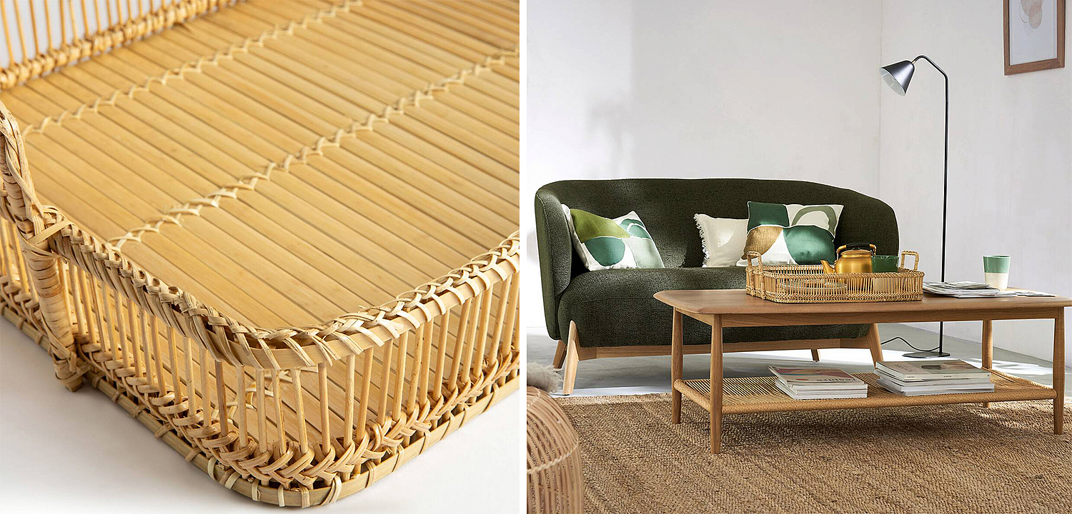 Поднос Wicker Bamboo Rattan Поднос Wicker Bamboo Rattan - Loft-Concept в Кирове