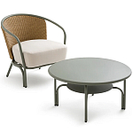 Садовое кресло с каркасом из стали Kenneth Chair варинант исполнения - 8 | Loft Concept в Кирове