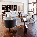 Приставной столик из массива дерева Walnut варинант исполнения - 9 | Loft Concept в Кирове