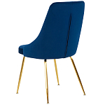 Стул в темно-синей велюровой обивке Ward Dark Blue Velour Chair варинант исполнения - 4 | Loft Concept в Кирове