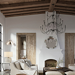 Бра с двумя тканевыми абажурами в форме цилиндра Prerequisites варинант исполнения - 4 | Loft Concept в Кирове