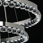 Люстра с тремя кольцами цвета хром и прозрачными хрустальными шарами по периметру Sacramento Transparent Balls Chandelier варинант исполнения - 7 | Loft Concept в Кирове